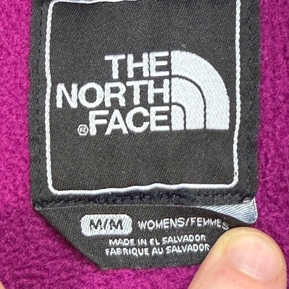 The North Face Denali Fleece Jacket Womens M Purple Gorpcore Hiking Granola Girl - Picture 3 of 10